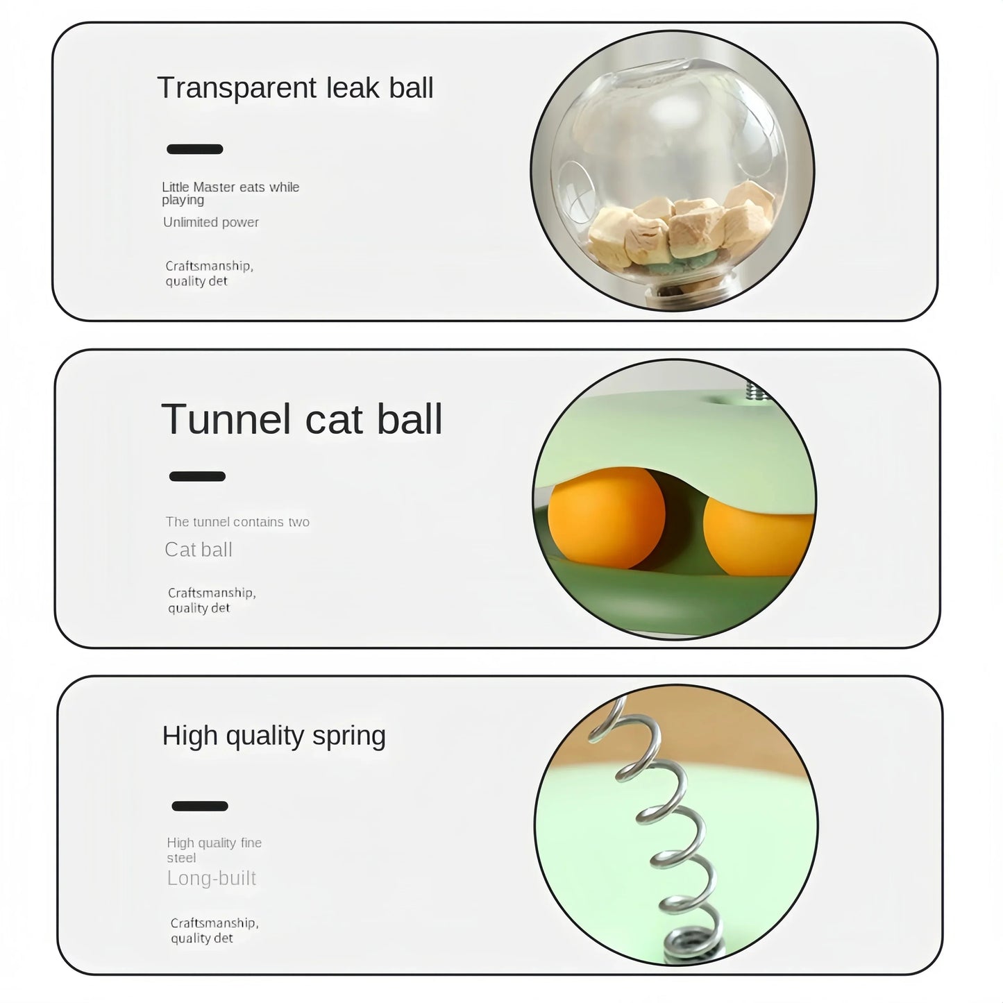 Cat Puzzle Food Leaking Ball Toy