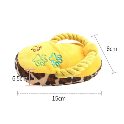 Plush Slippers Funny Pet Dog Toys