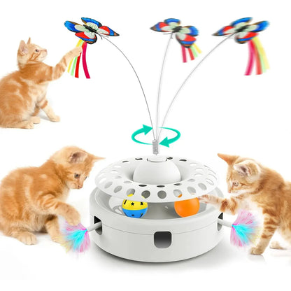 3 in 1 Electric Butterfly Cat Toy